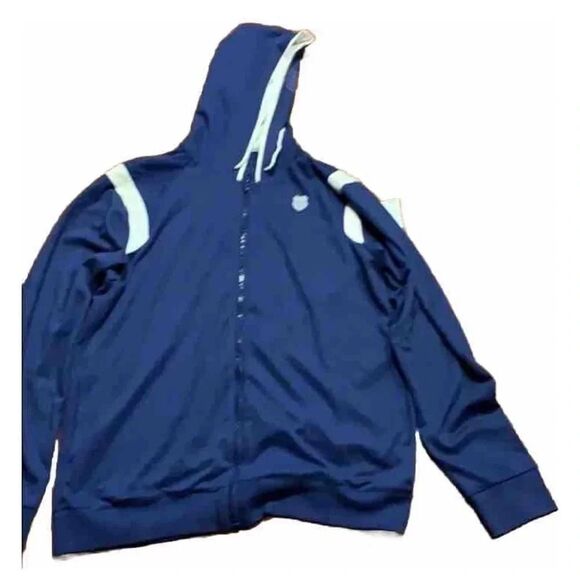 K-Swiss Blue and White Women Jacket Size XXL - Picture 1 of 8